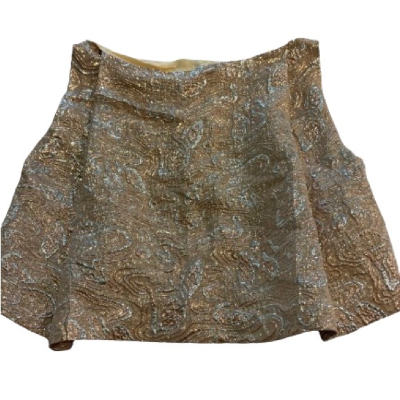 Rochas Swan brocade metallic silk Top - Picture 9 of 12